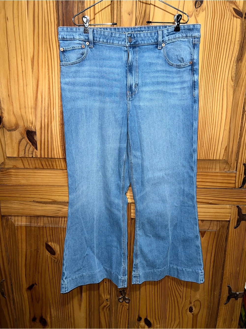 American Eagle Outfitters Light Blue Ankle Jeans 16 Short - Picture 2 of 6